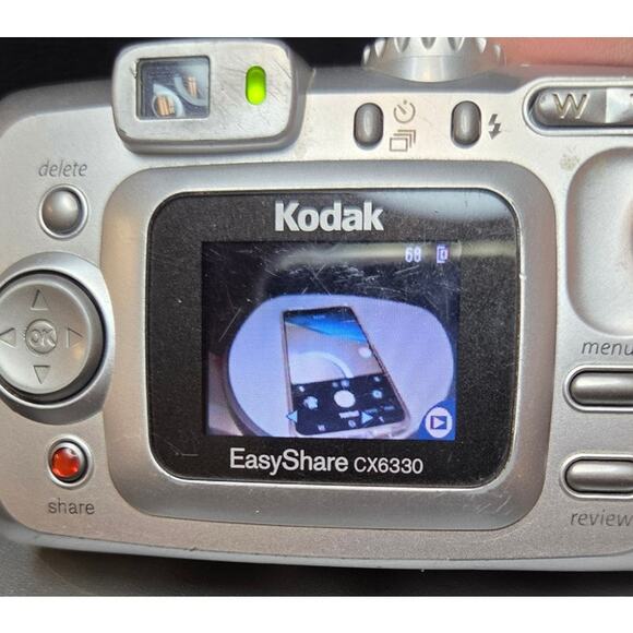 Kodak EasyShare CX6330 Digital Camera 3.1MP w/ Card, Strap, Batteries, Tested - Picture 6 of 9